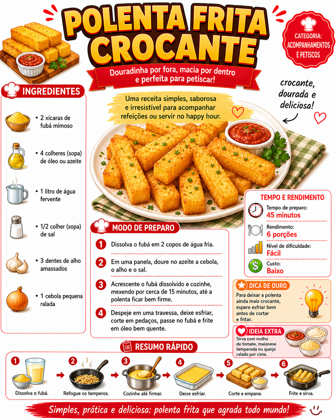 Polenta Frita Crocante