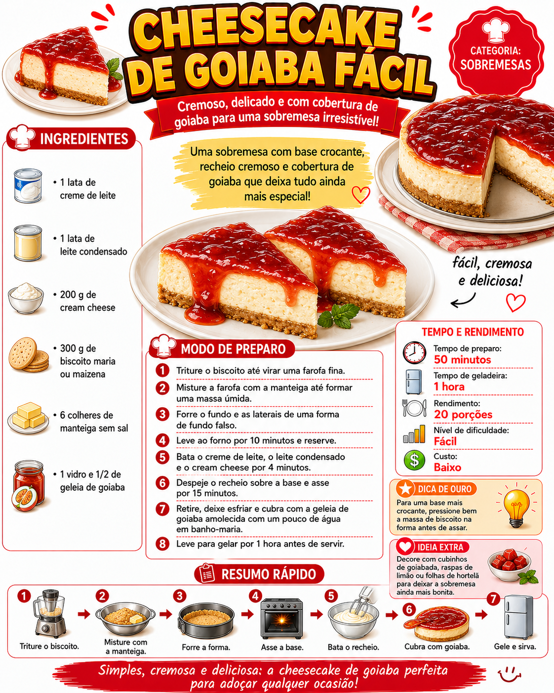 Cheesecake de Goiaba