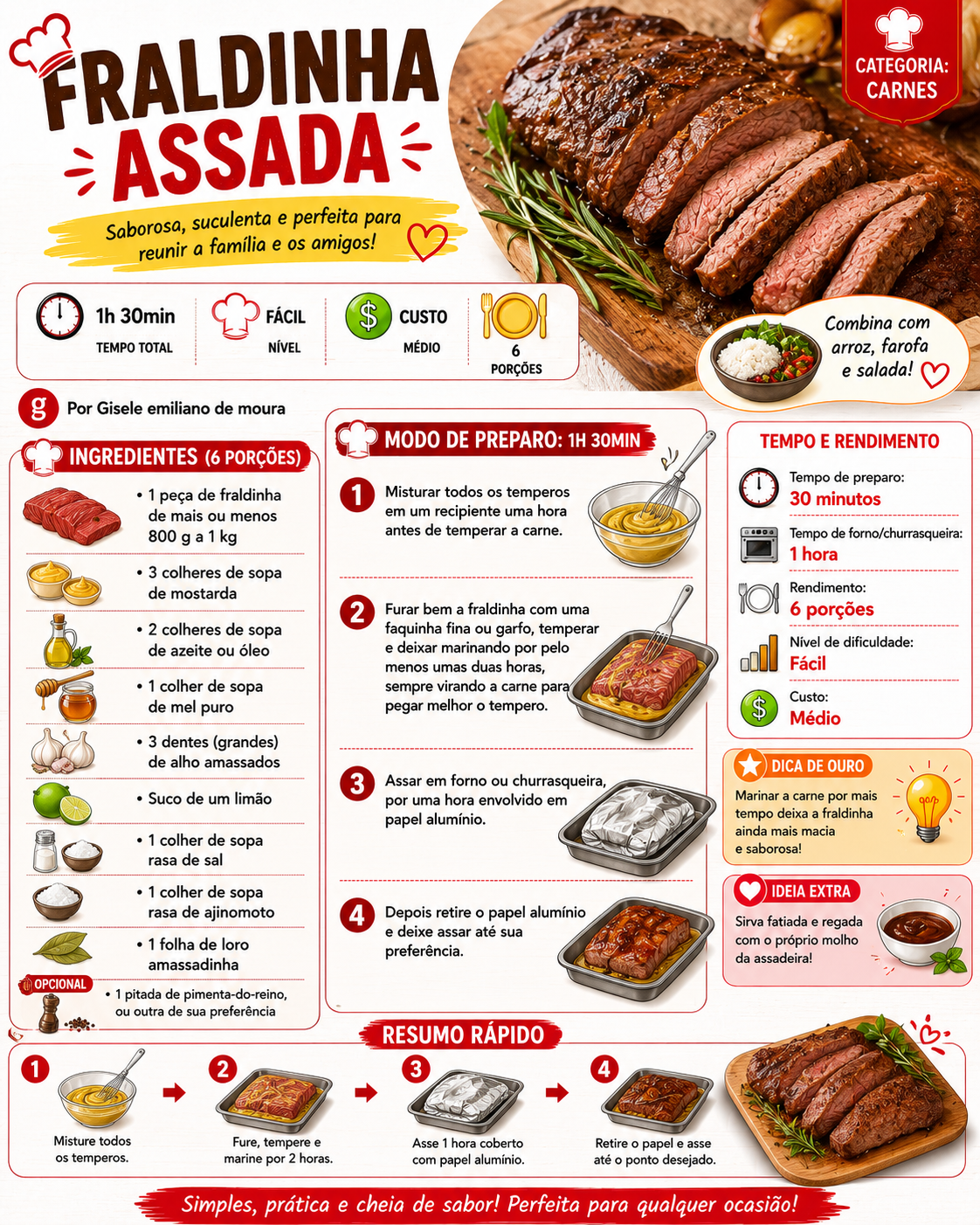Fraldinha Assada