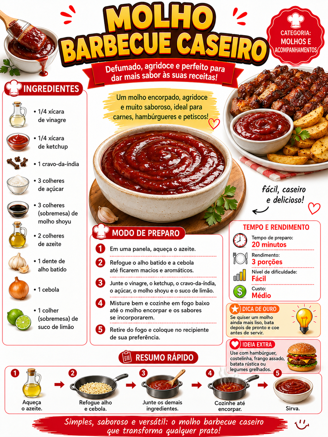 Molho Barbecue Caseiro