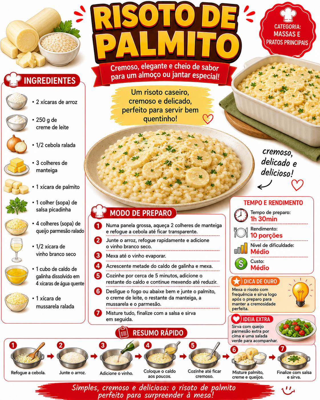 Risoto de Palmito