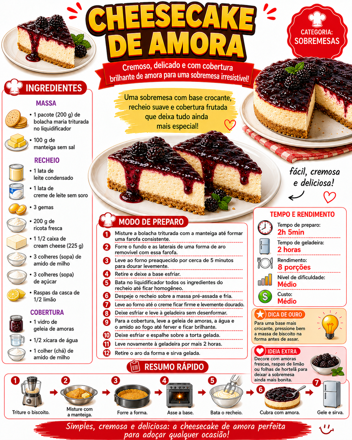 Cheesecake de Amora