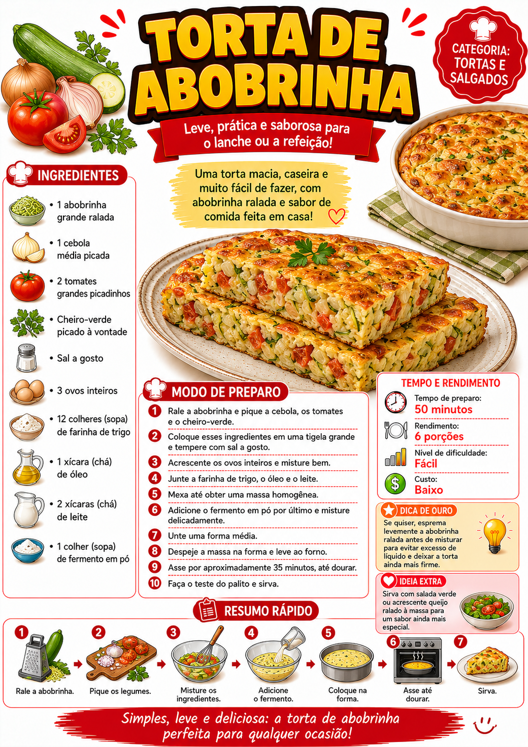 Torta de Abobrinha