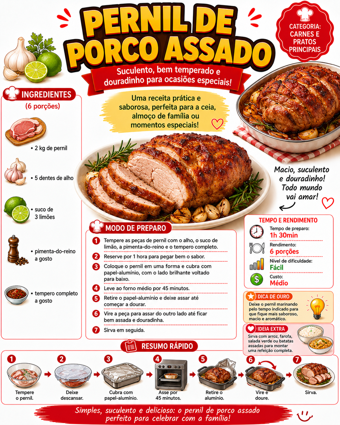 Pernil de Porco Assado