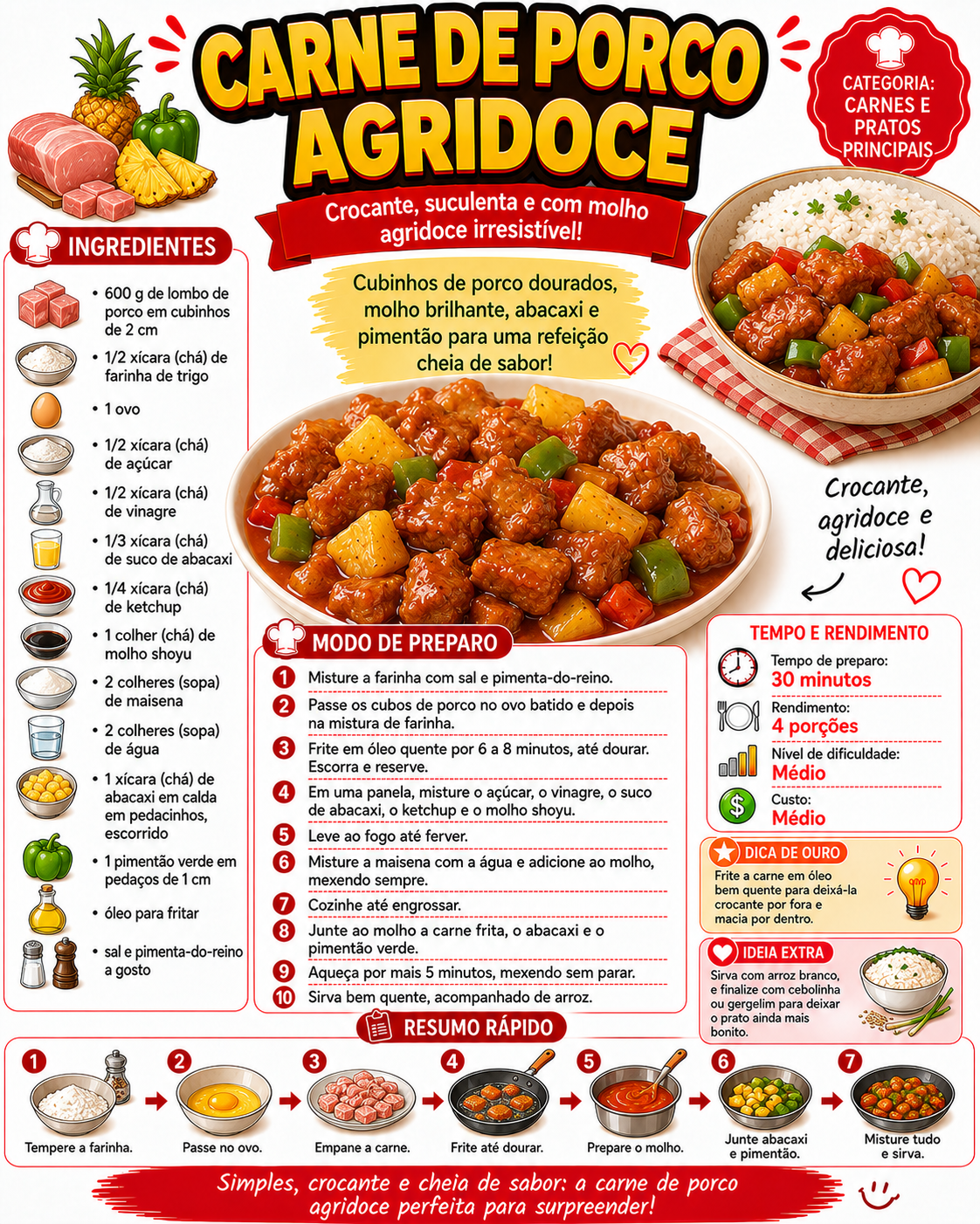 Carne de Porco Agridoce