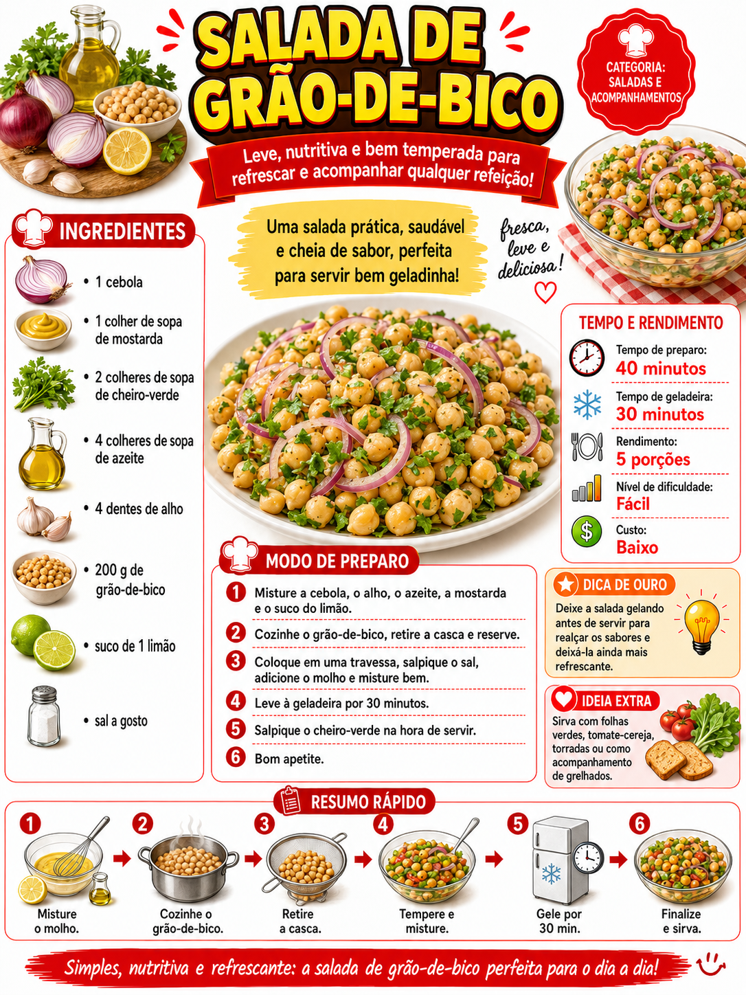 Salada de Grão-de-Bico