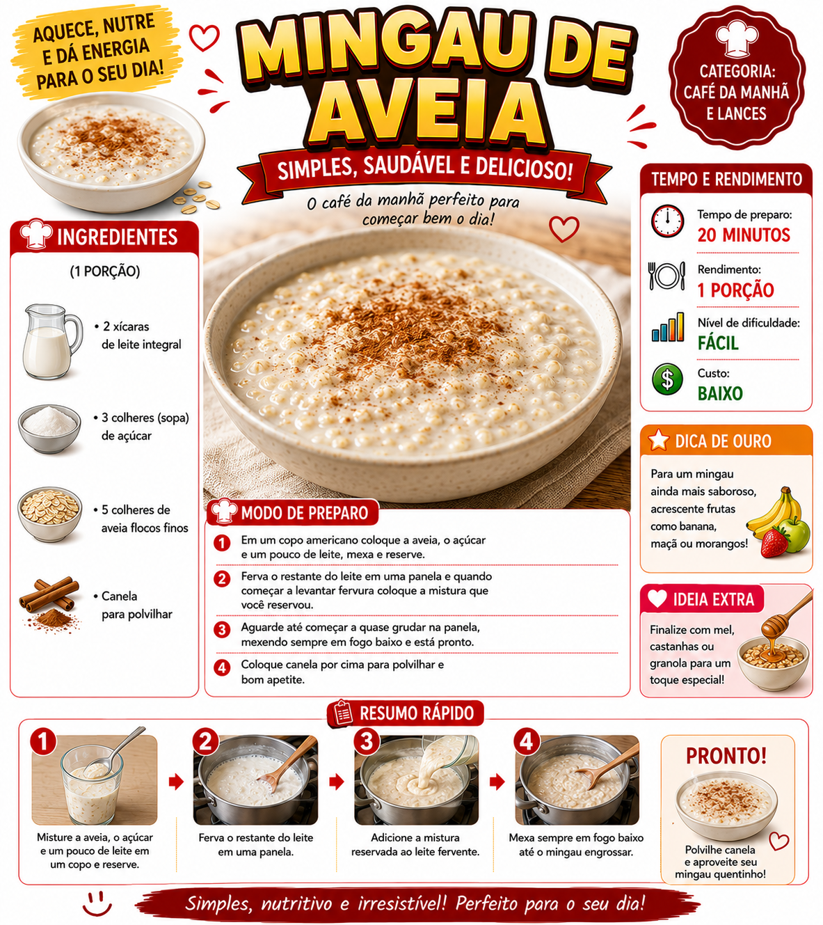 Mingau de Aveia
