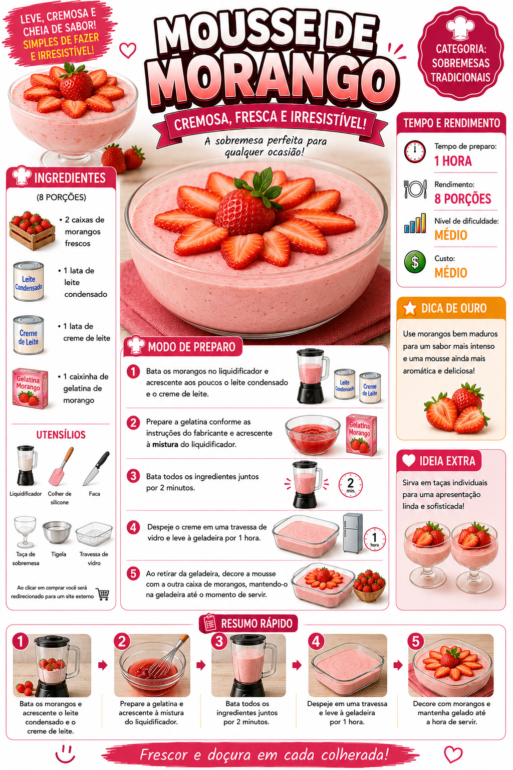 Mousse de Morango