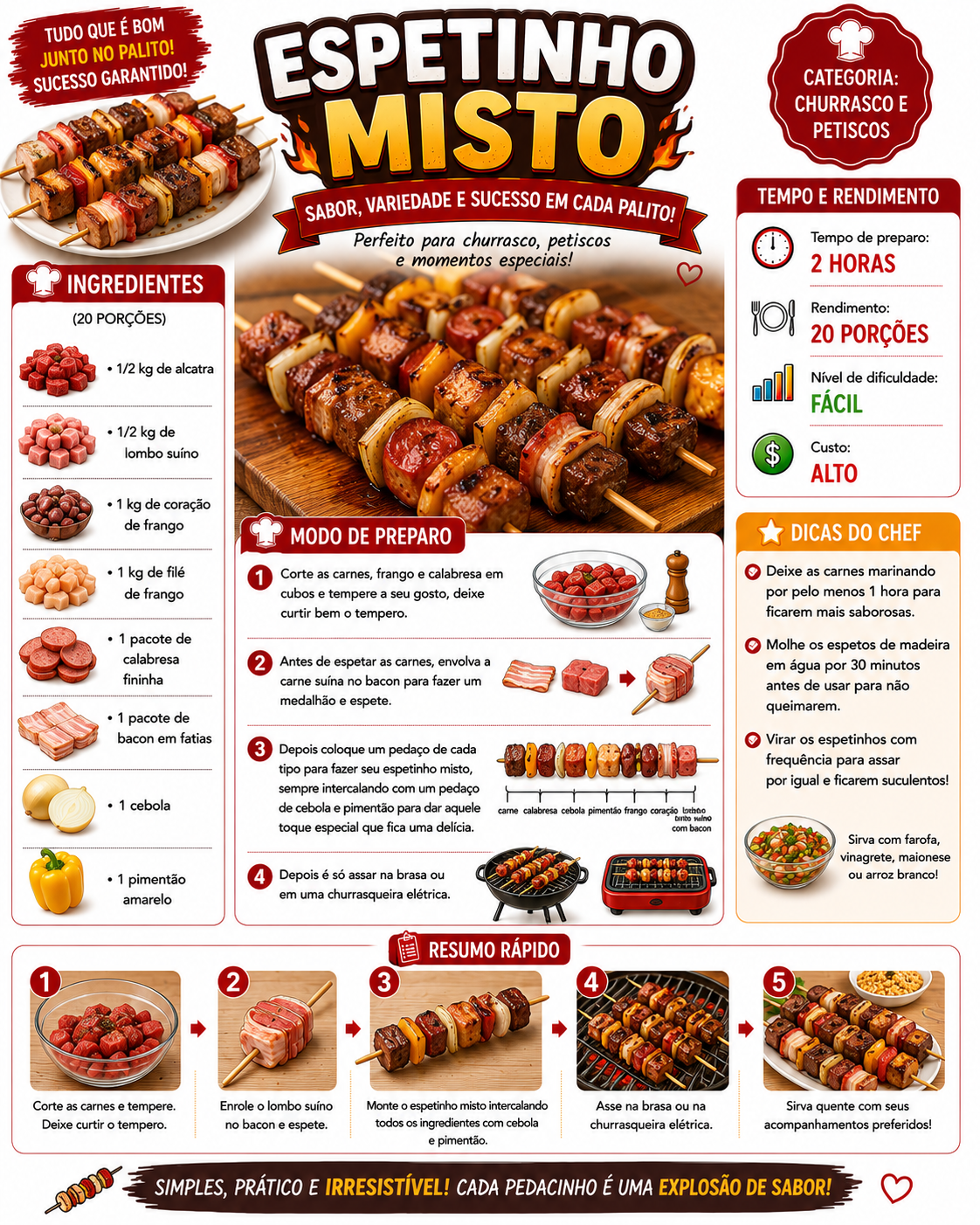 Espetinho Misto