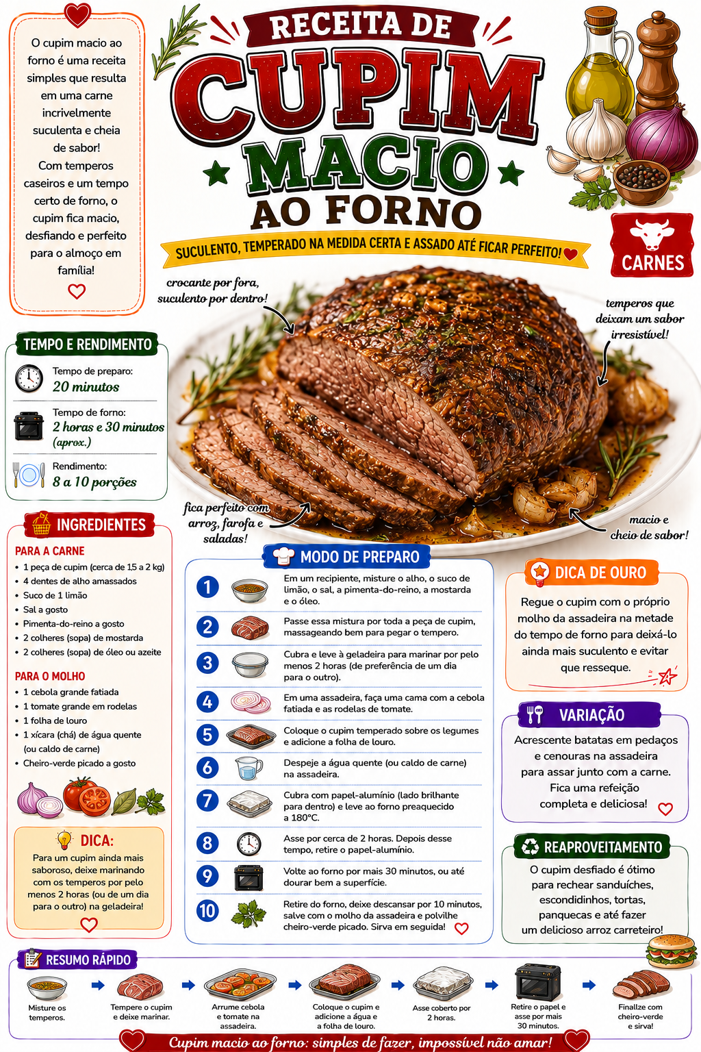 Cupim Macio ao Forno