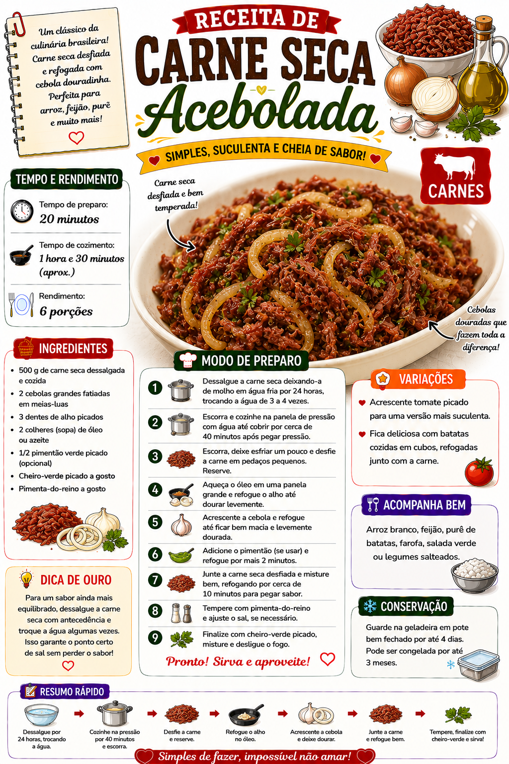 Carne Seca Acebolada