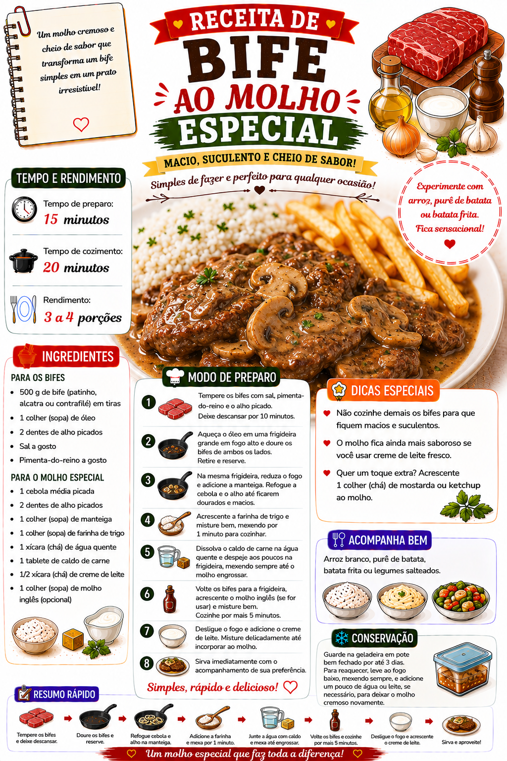 Bife ao Molho Especial