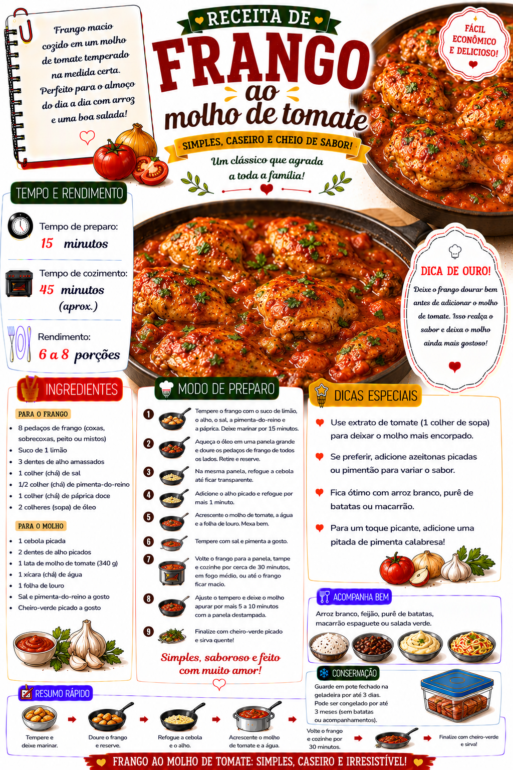 Frango ao Molho de Tomate