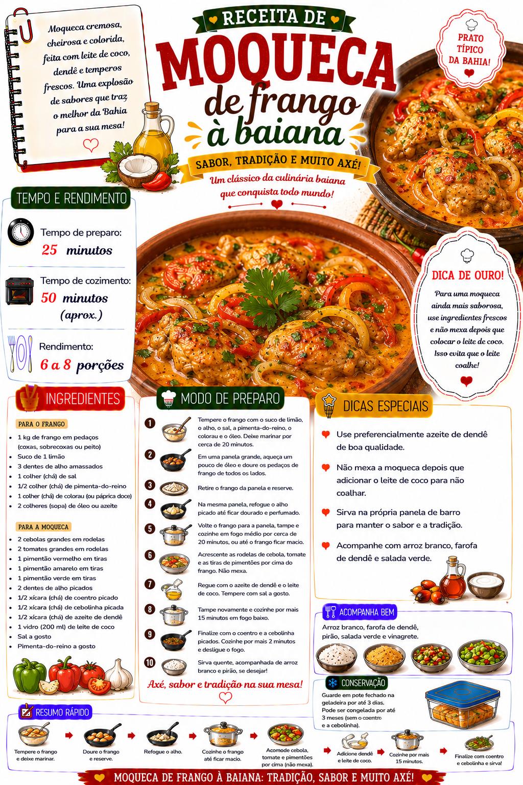 Moqueca de Frango à Baiana