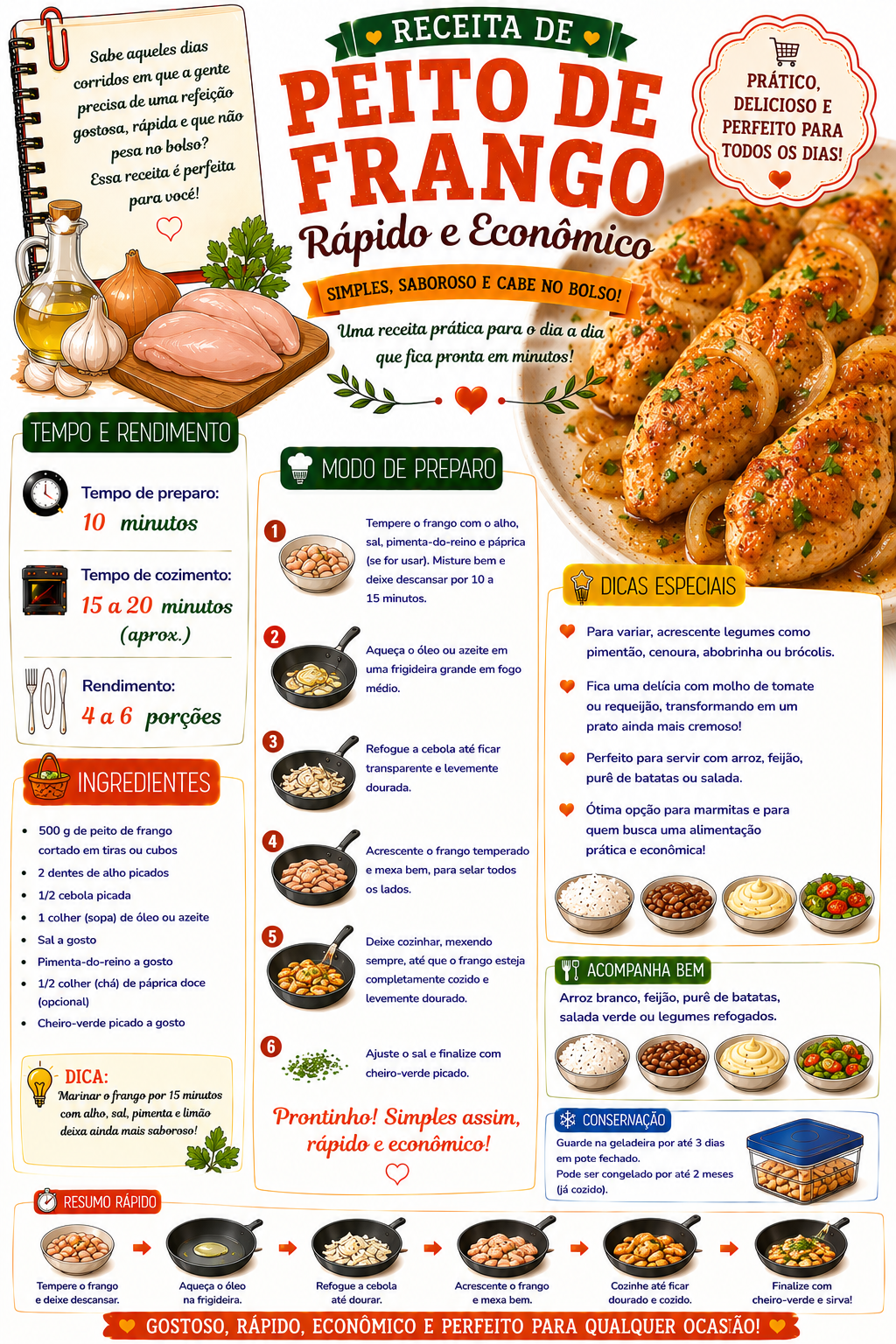 Peito de Frango Rápido