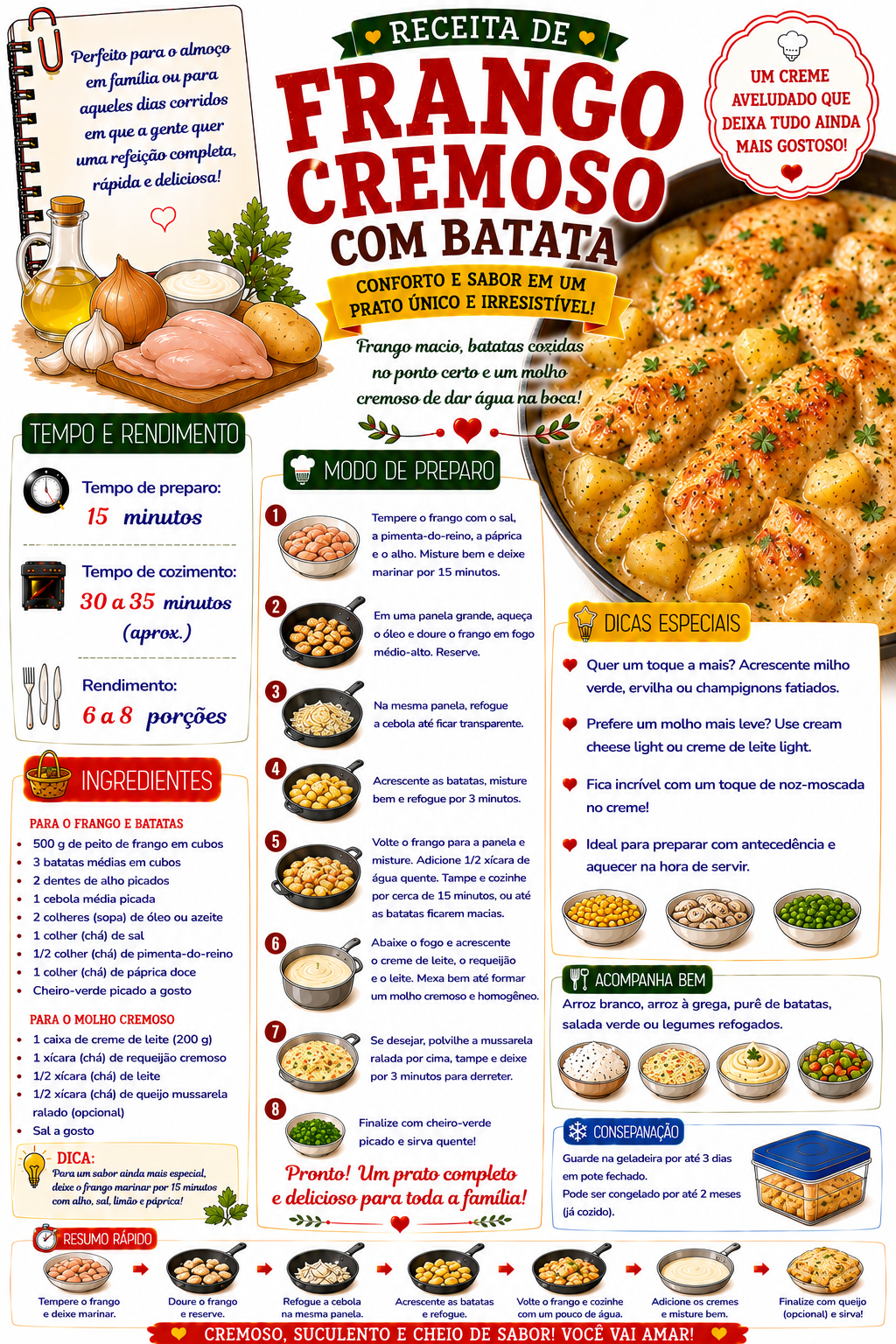 Frango Cremoso com Batata