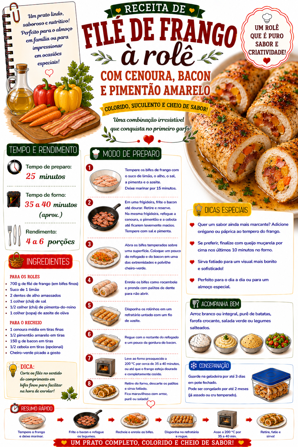 Filé de Frango a Rolê