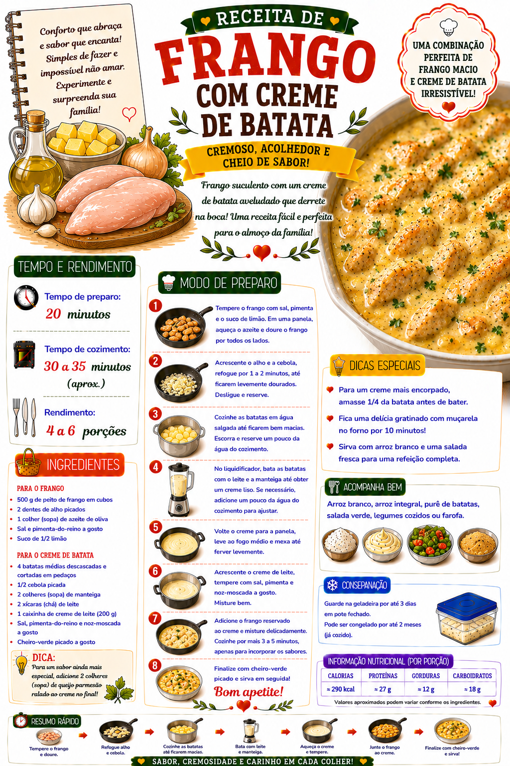 Frango com Creme de Batata
