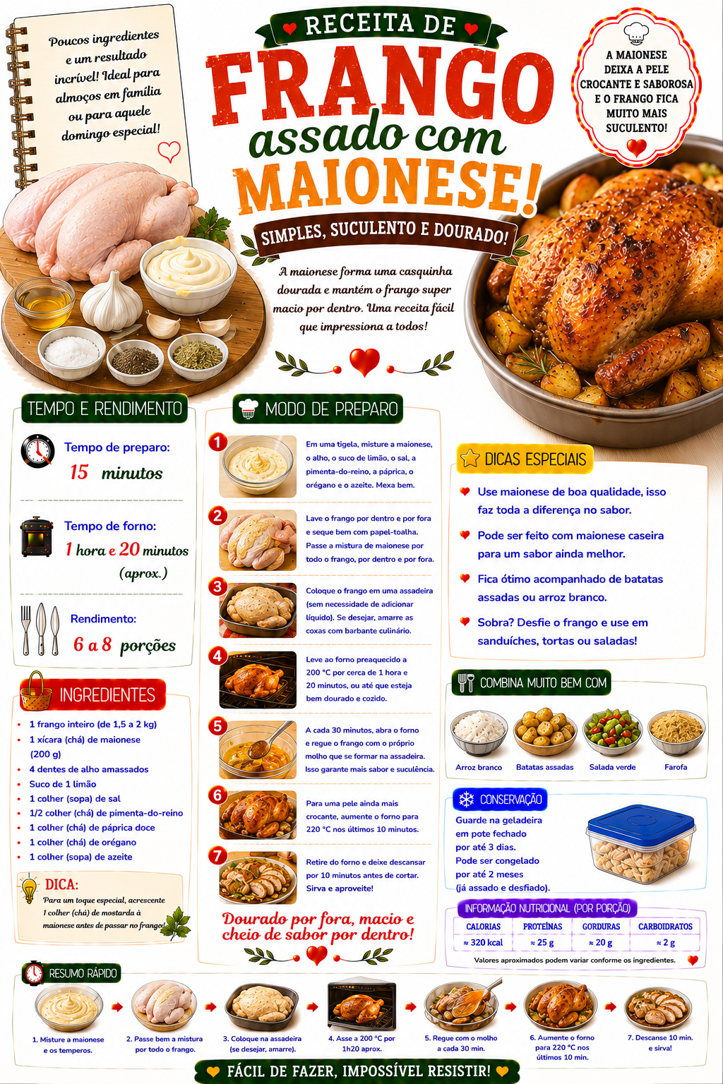 Frango Assado com Maionese