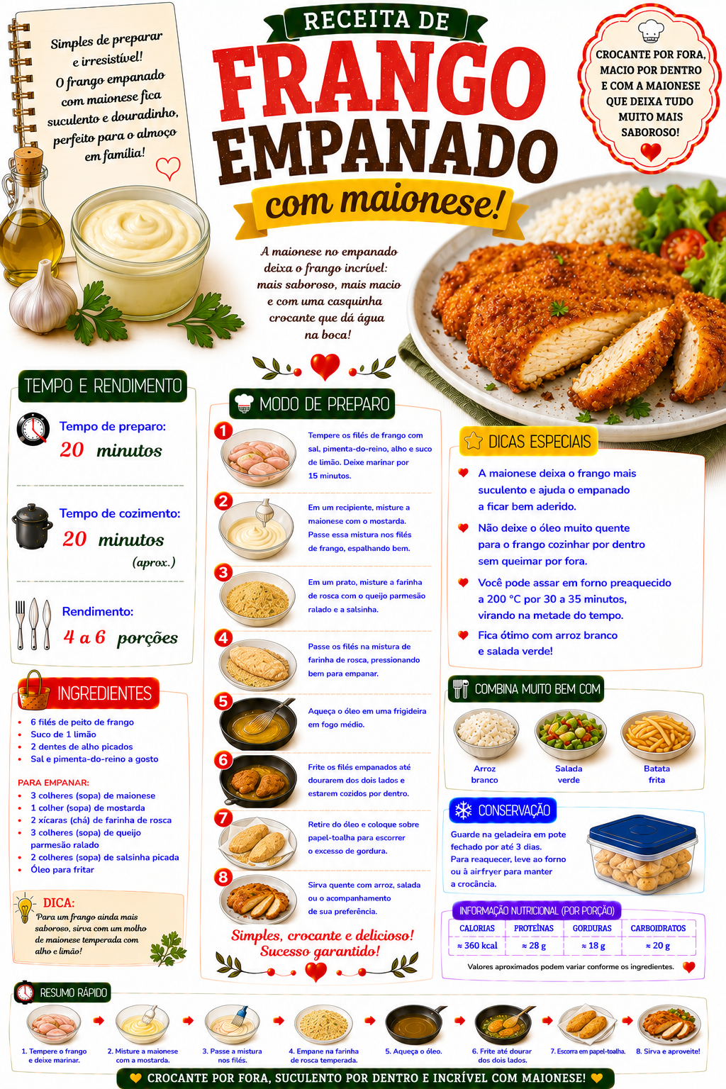Frango Empanado com Maionese