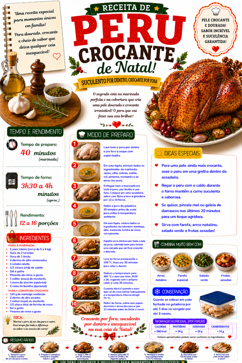 Peru Crocante de Natal