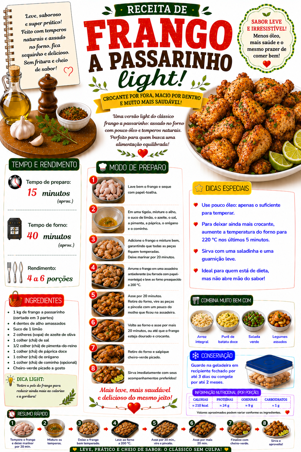 Frango à Passarinho Light