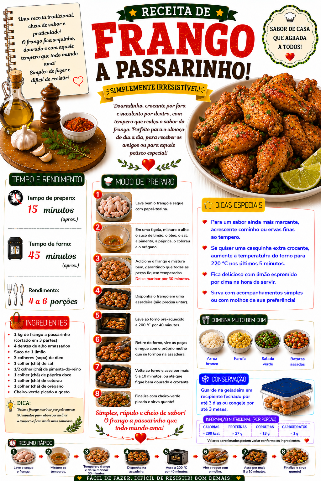 Frango à Passarinho