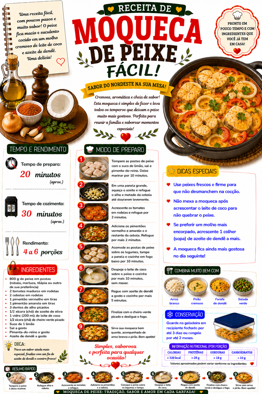 Moqueca de Peixe Fácil