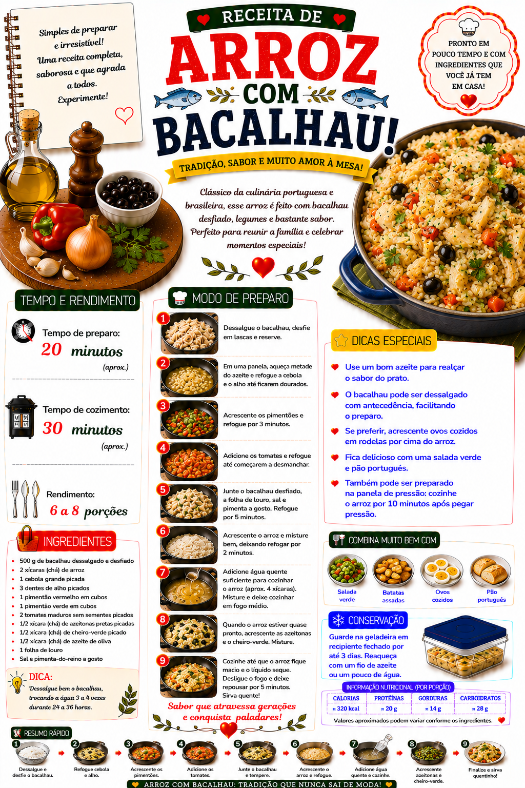 Arroz com Bacalhau