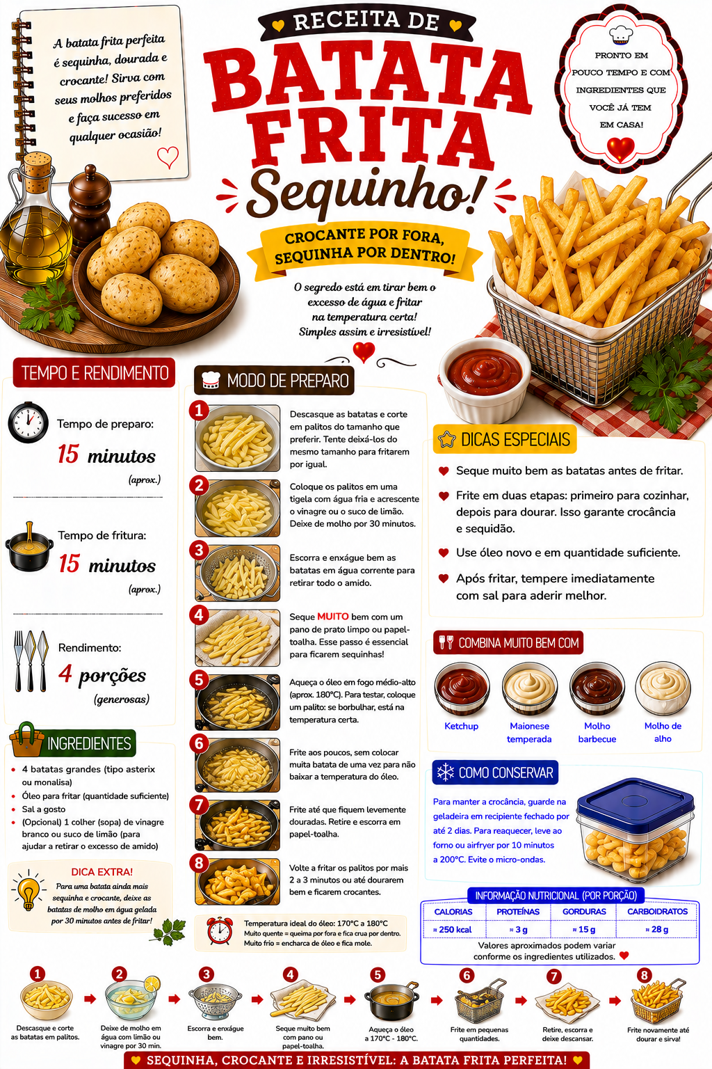 Batata Frita Sequinha