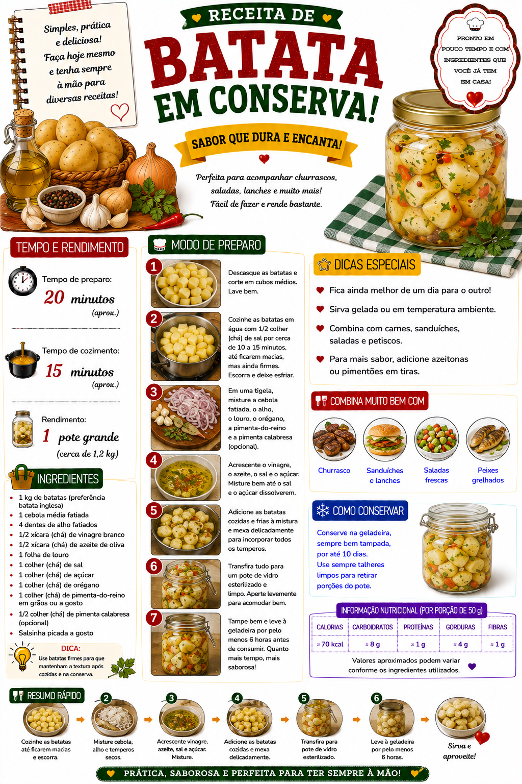 Batata em Conserva