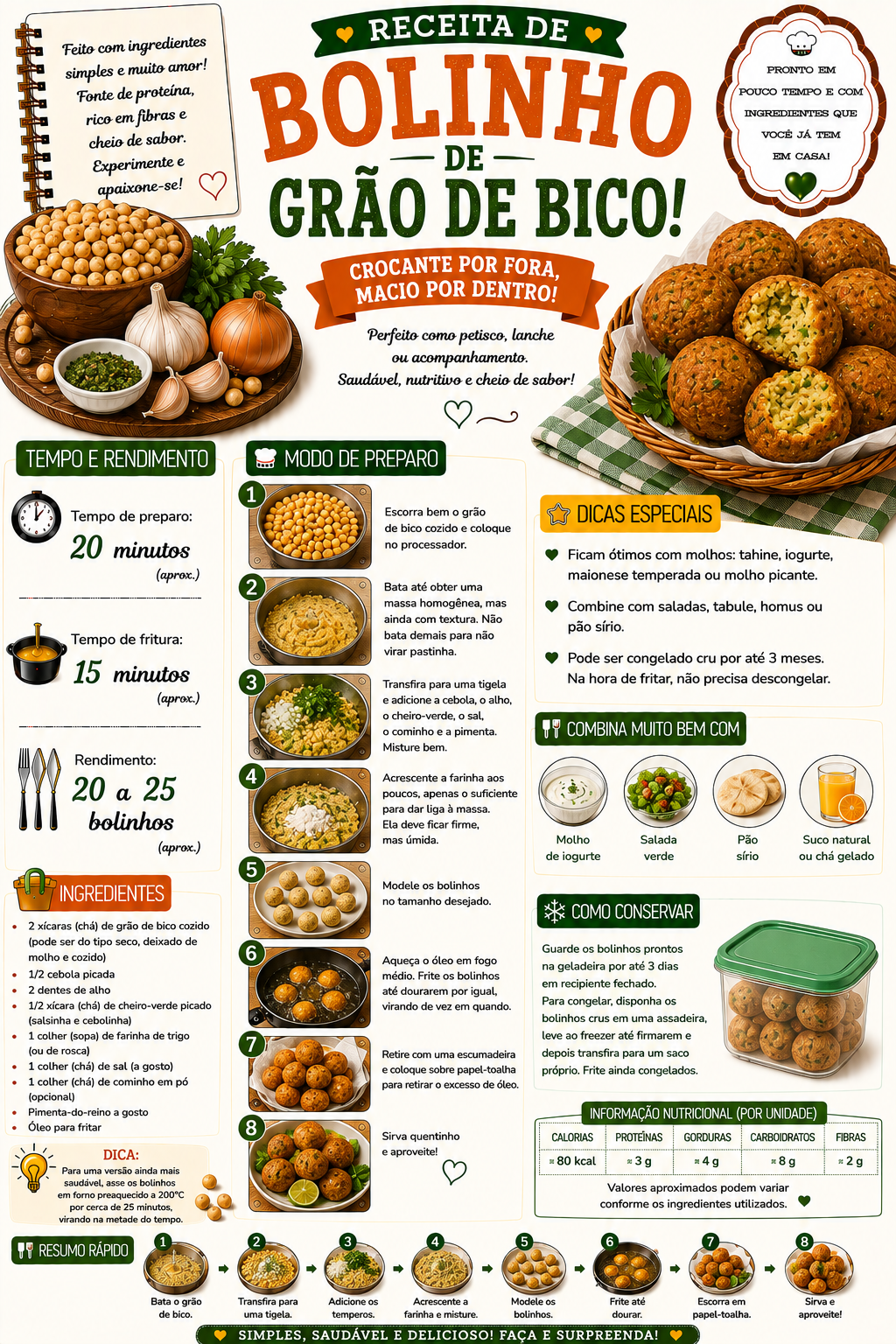 Bolinho de Grão de Bico