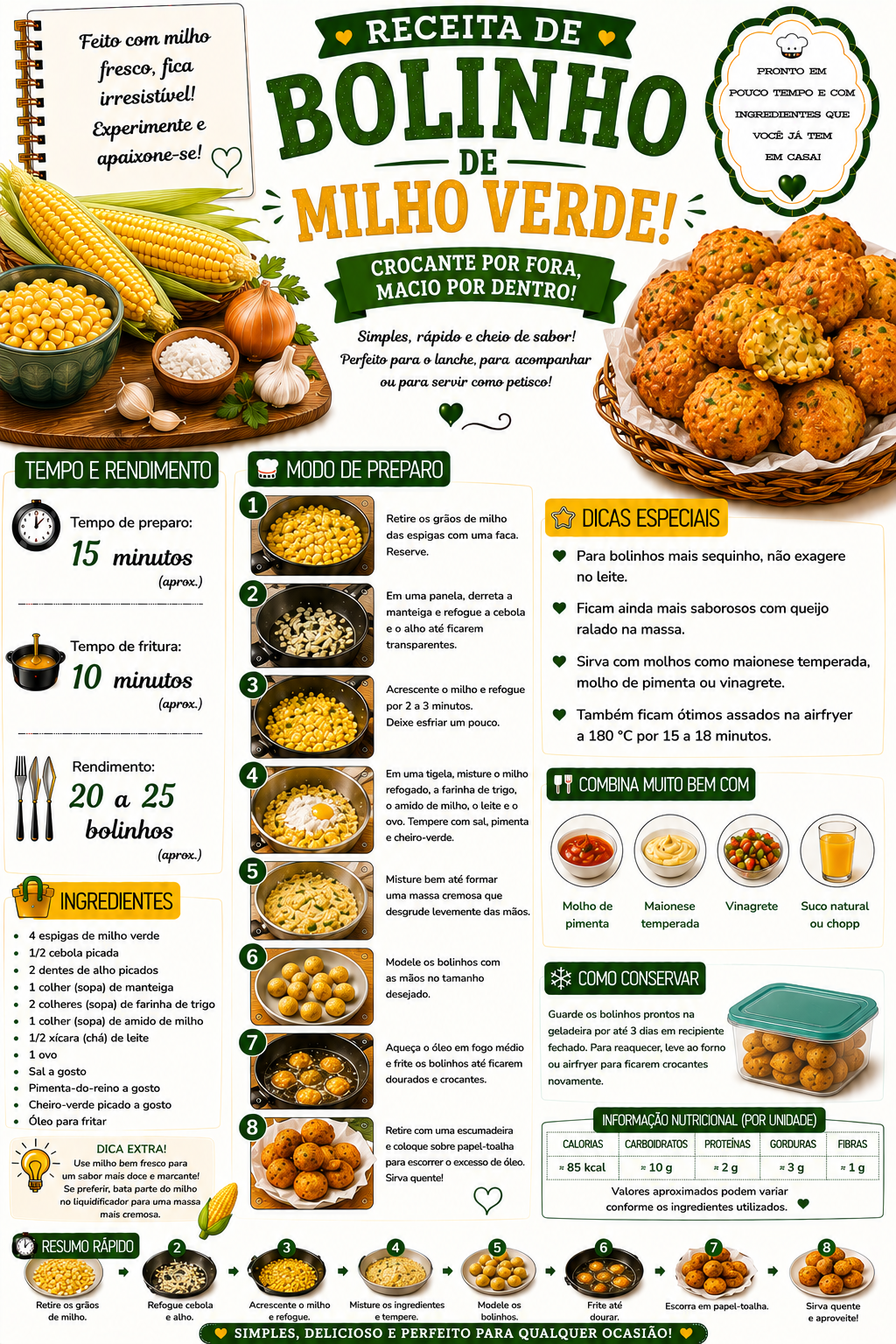 Bolinho de Milho Verde