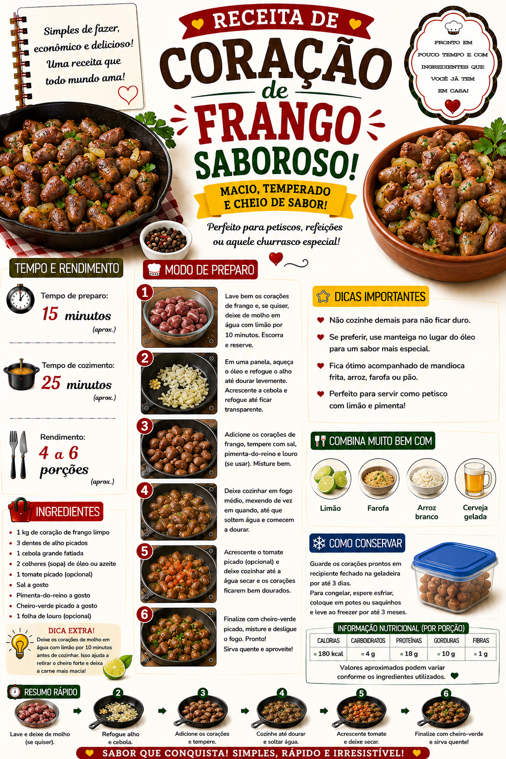 Coração de Frango Saboroso