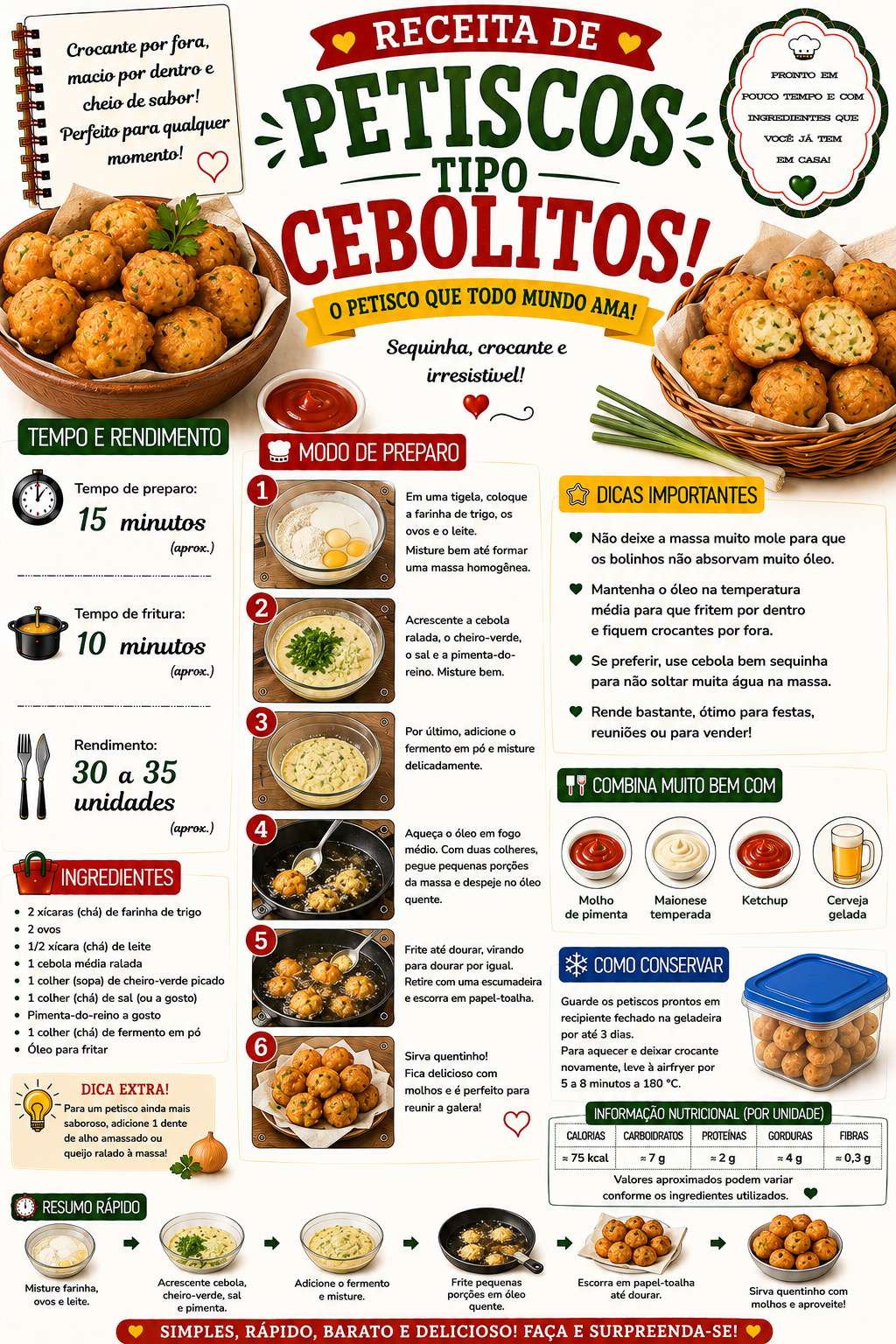 Petisco Tipo Cebolitos