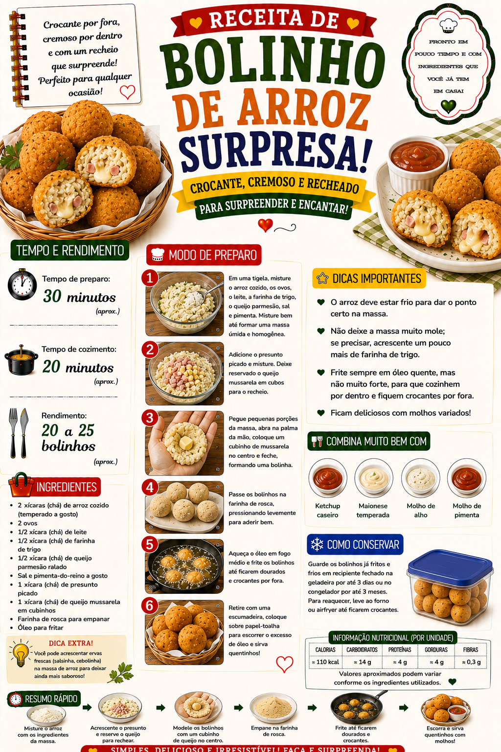 Bolinho de Arroz Surpresa