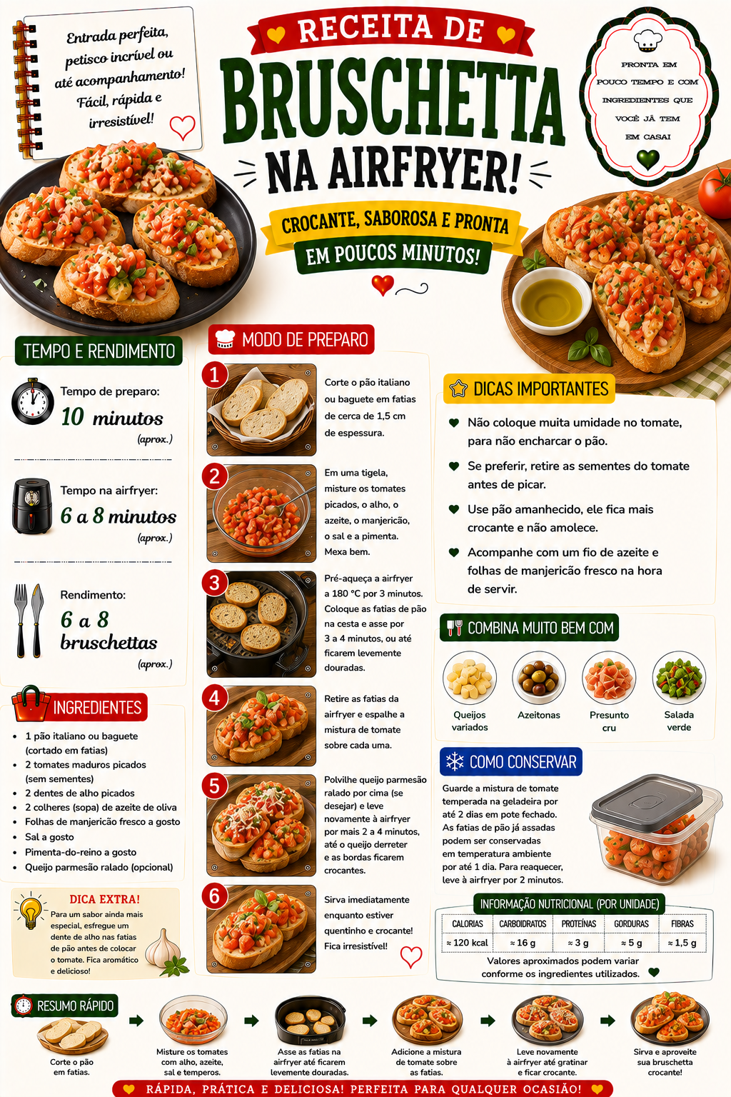 Bruschetta na Airfryer