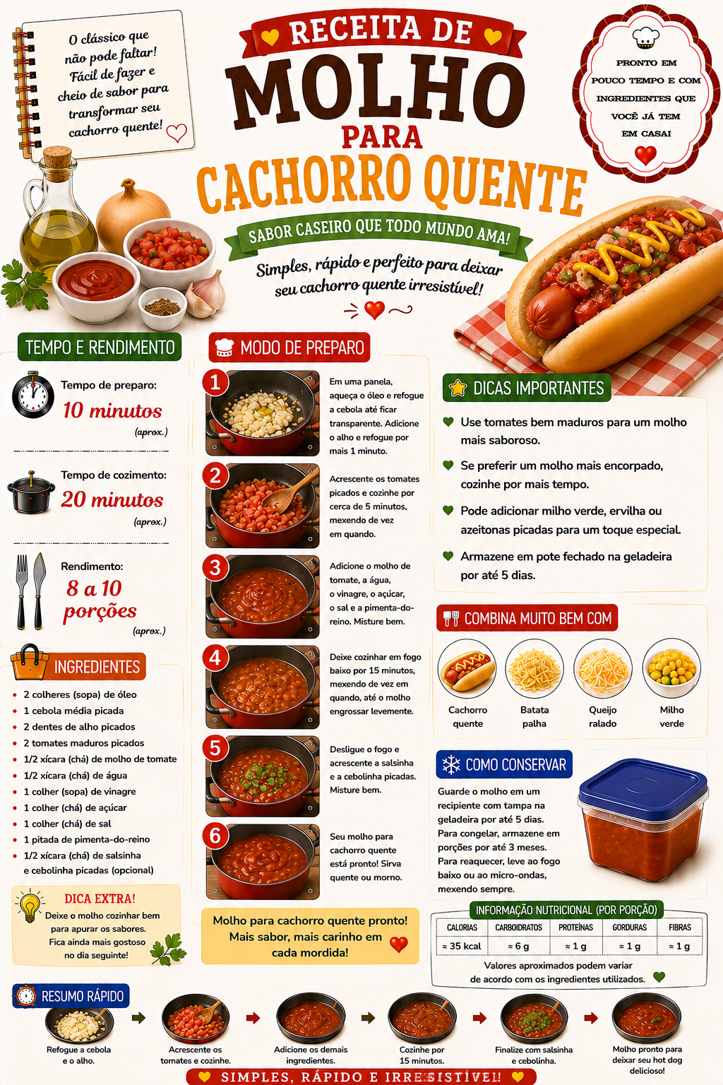 Molho para Cachorro-Quente