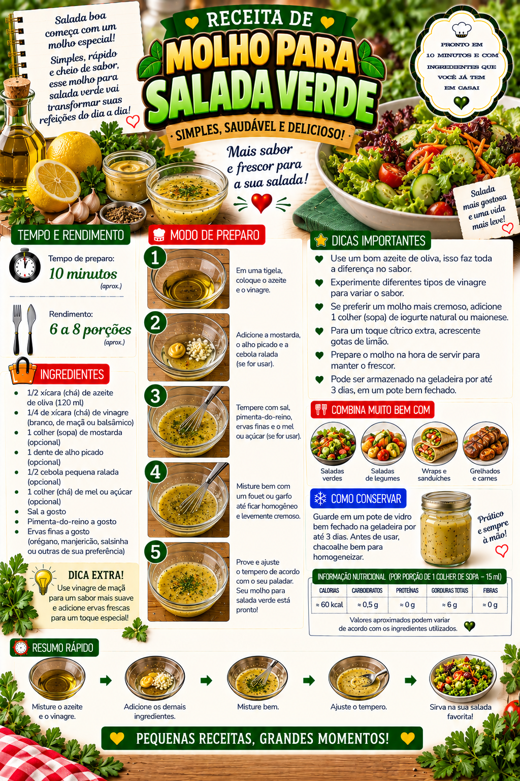 Molho para Salada Verde