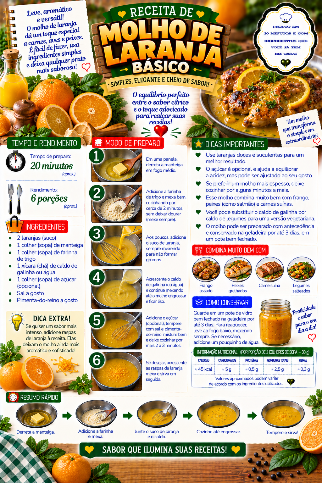 Molho de Laranja Básico
