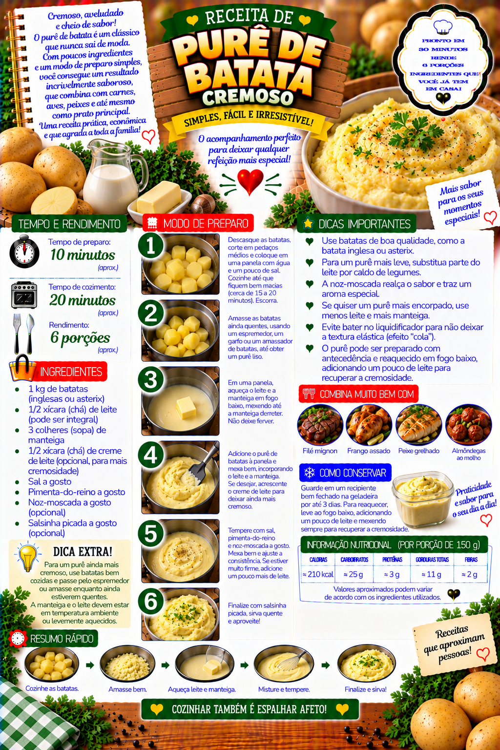 Purê de Batata Cremoso