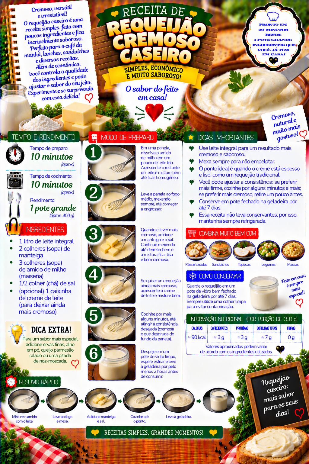 Requeijão Cremoso Caseiro
