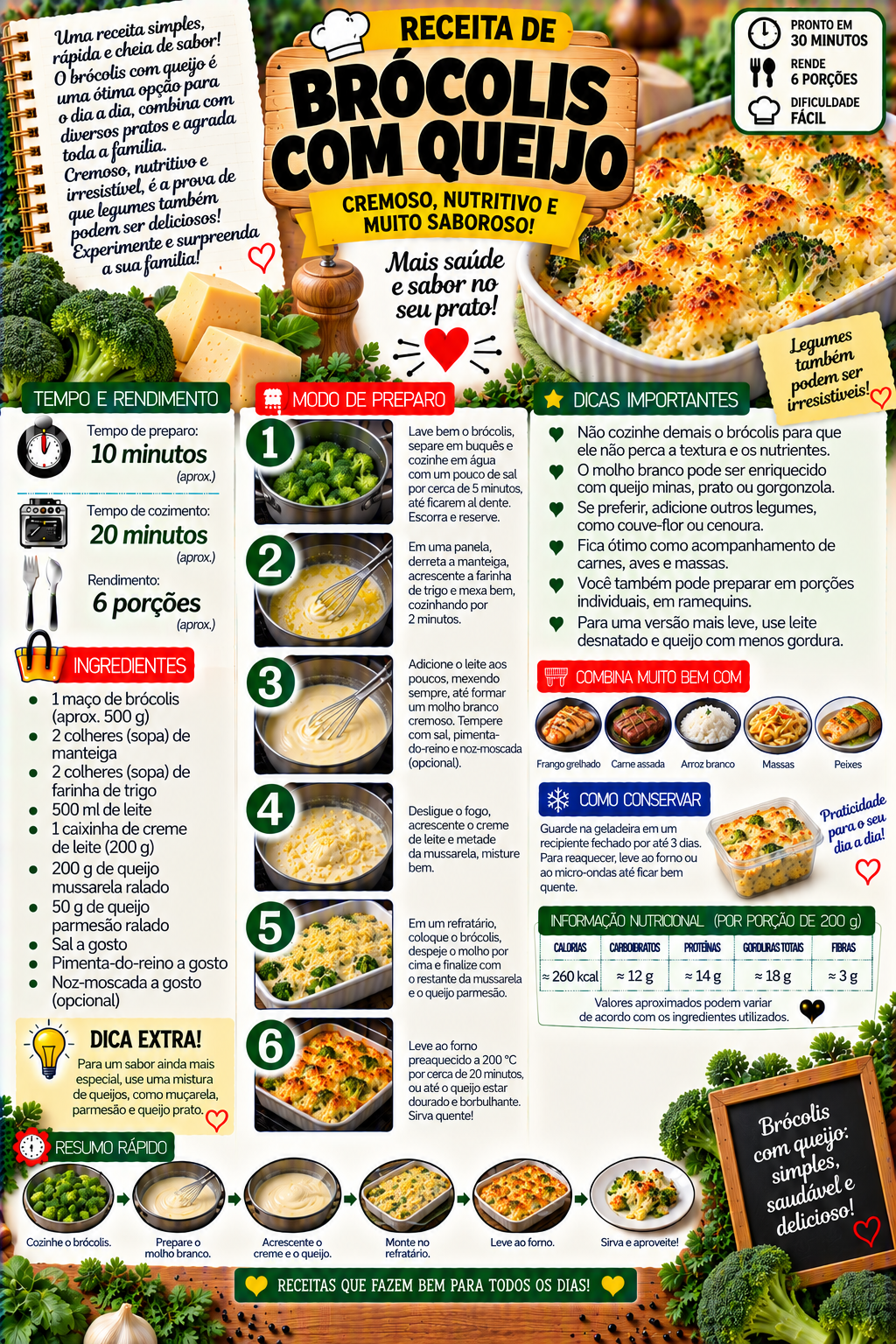 Brócolis com Queijo