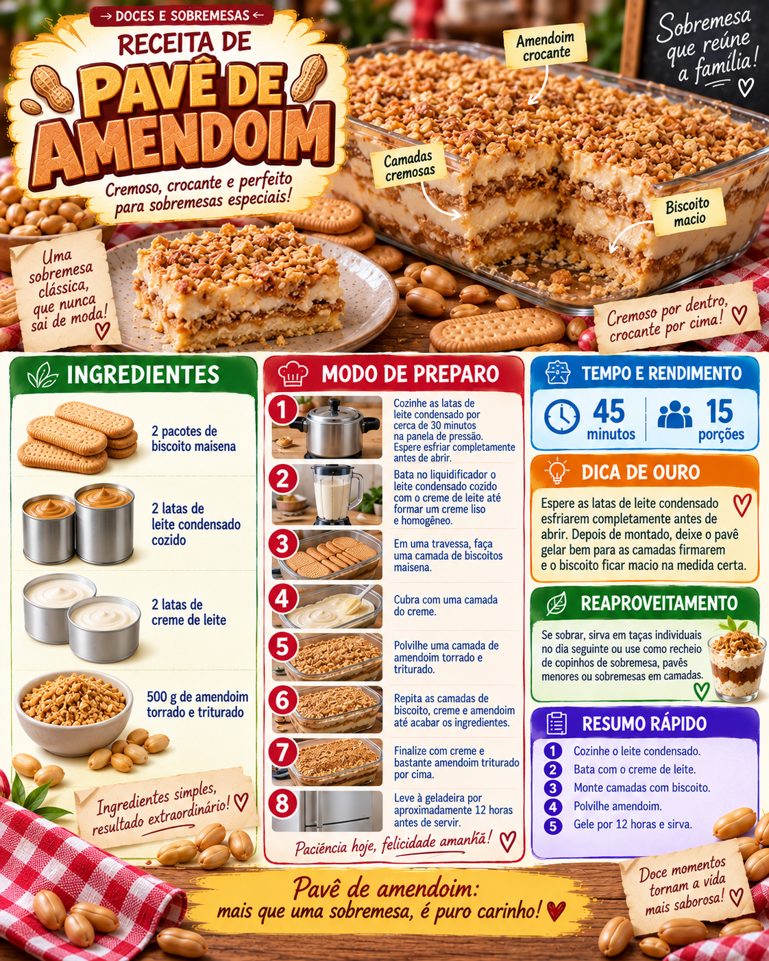 Pavê de Amendoim