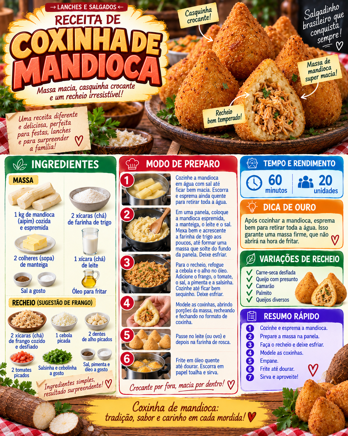 Coxinha de Mandioca
