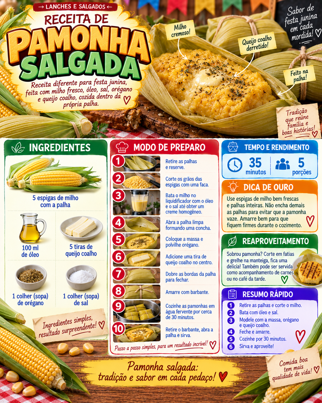 Pamonha Salgada