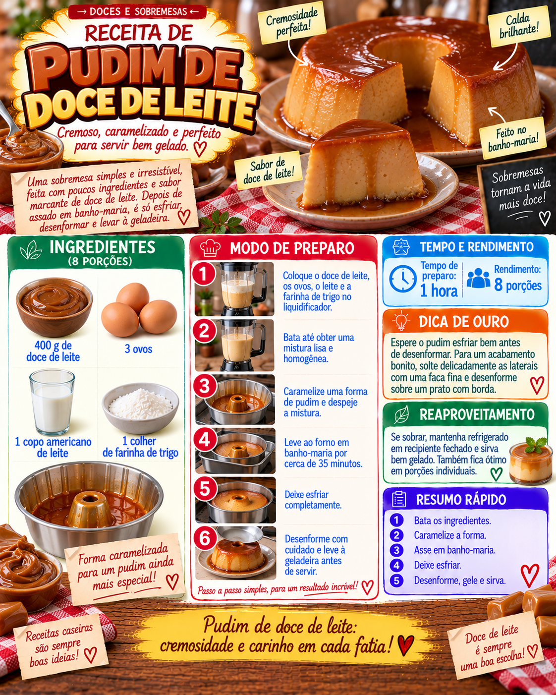 Pudim de Doce de Leite