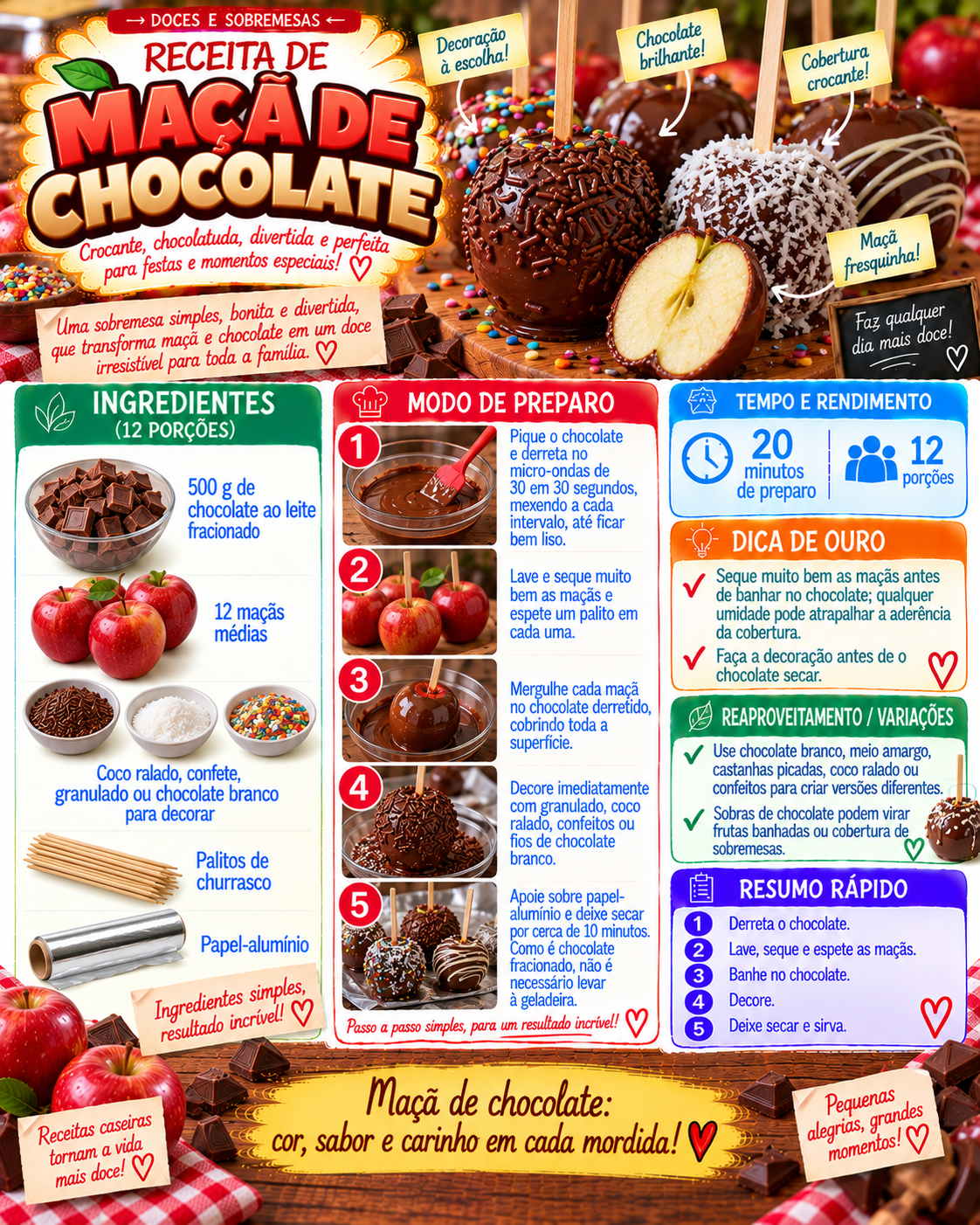 Maçã de Chocolate