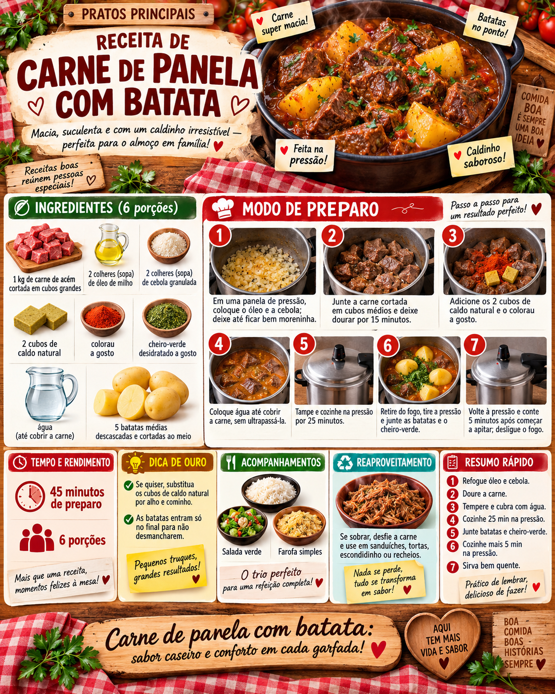 Carne de Panela com Batata