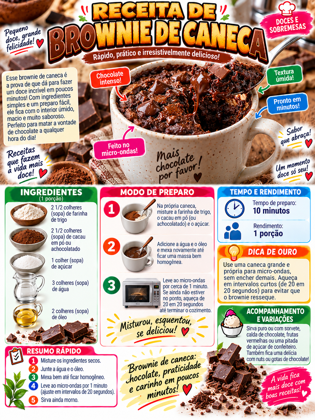 Brownie de Caneca